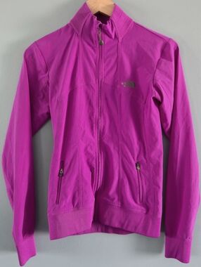 The North Face Magenta Soft Shell Full Zip Jacket